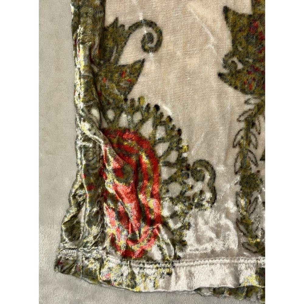SOFT SURROUNDINGS Ashbury Tunic PXS Garden Floral Crushed‎ Velvet Cottage Boho - Picture 6 of 10